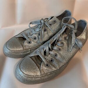 Converse Silver Glitter Women's Sneakers